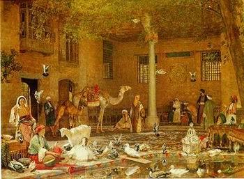 unknow artist Arab or Arabic people and life. Orientalism oil paintings  253 China oil painting art